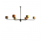 Pii Chandelier 6 arms - Nickel/Iron