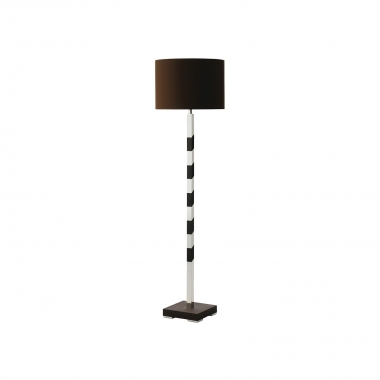 Pirouette Floor Lamp - Aluminum/Wenge