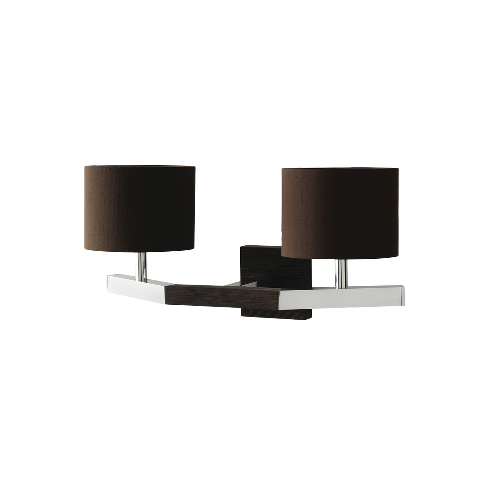 Pirouette Wall Lamp 2 - Aluminum/Wenge