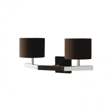 Pirouette Wall Lamp 2 - Aluminum/Wenge