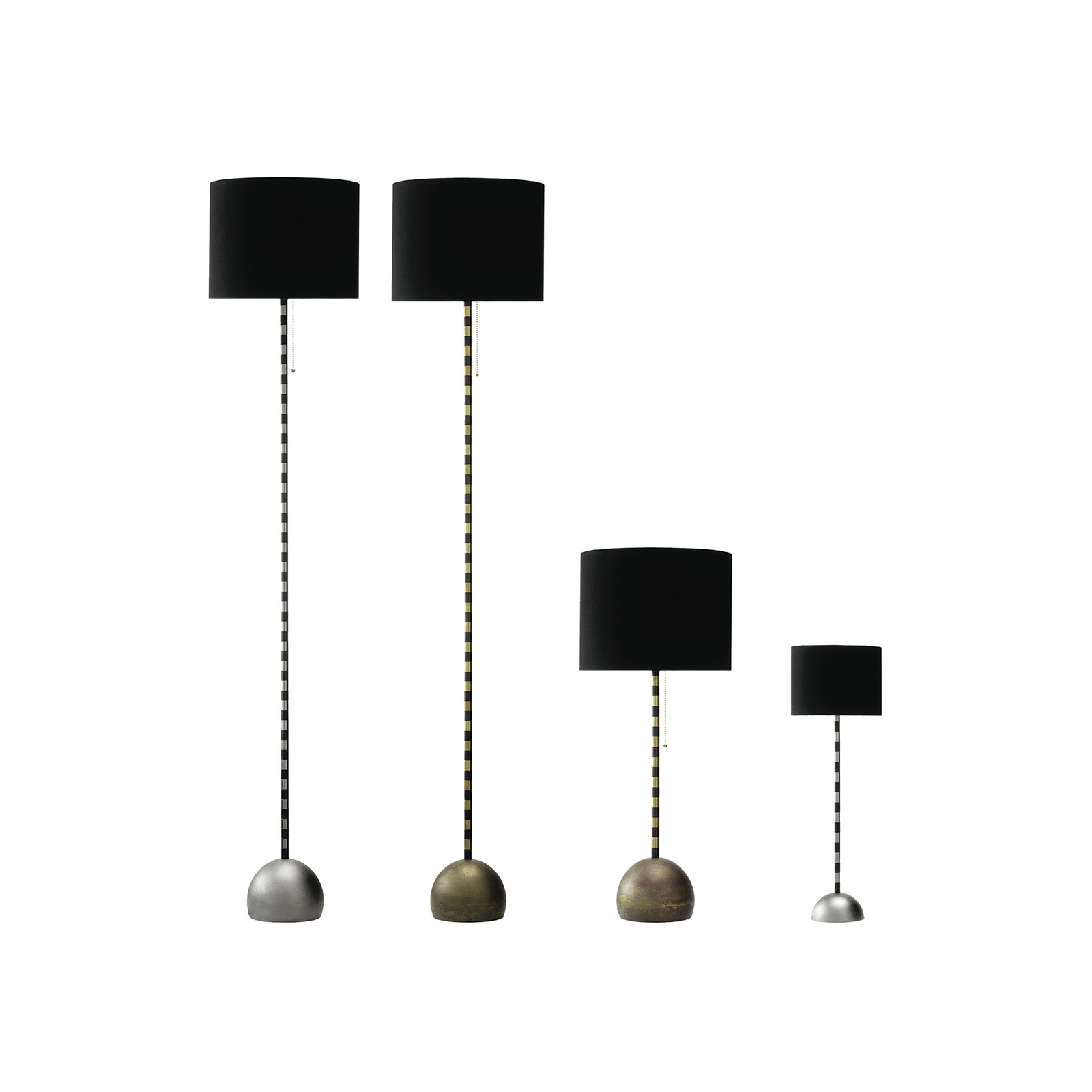 Pii Small Lamp - Nickel/Iron