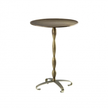 NANCY TABLE METAL TOP 50 TALL (Brass)